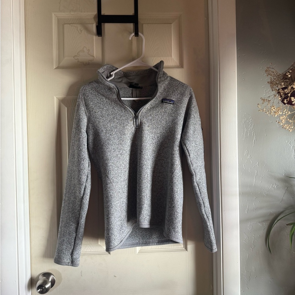 Patagonia Heather Gray Women's Half-Zip Cowl Pullover